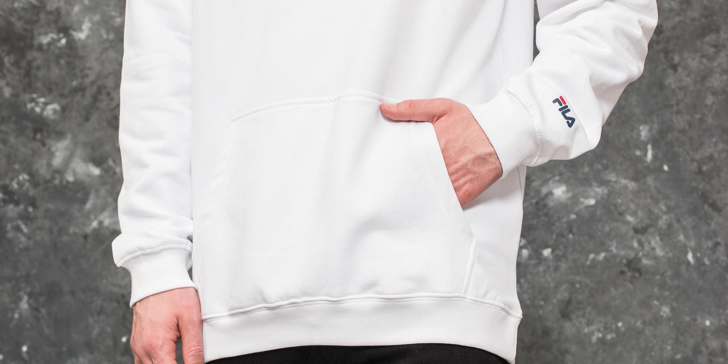 Mikiny FILA Classic Logo Hoodie Bright White
