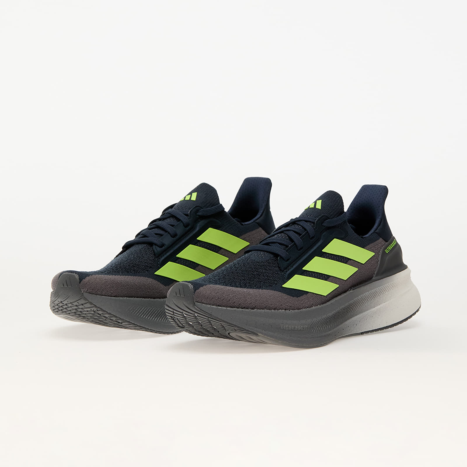 Herren Sneaker und Schuhe adidas UltraBOOST 5X Aurora Ink/ Lucid Lemon/ Iron Met.