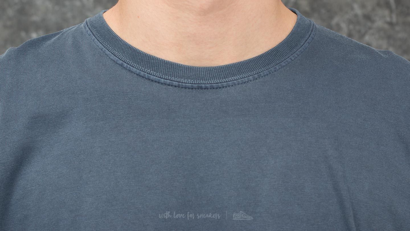 T-paidat Stüssy Drop U Pigment Dyed Long Sleeve Tee Navy