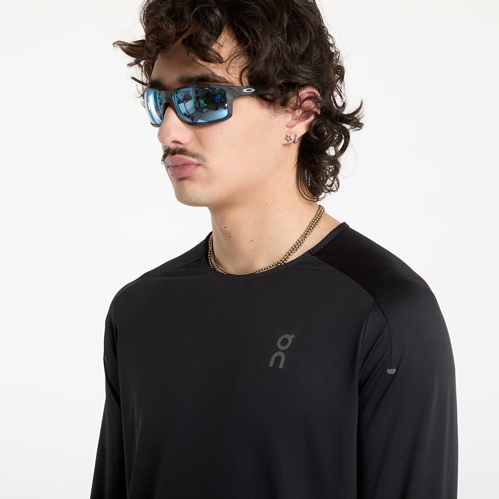Pólók On Performance Long Sleeve Tee  Black/ Eclipse