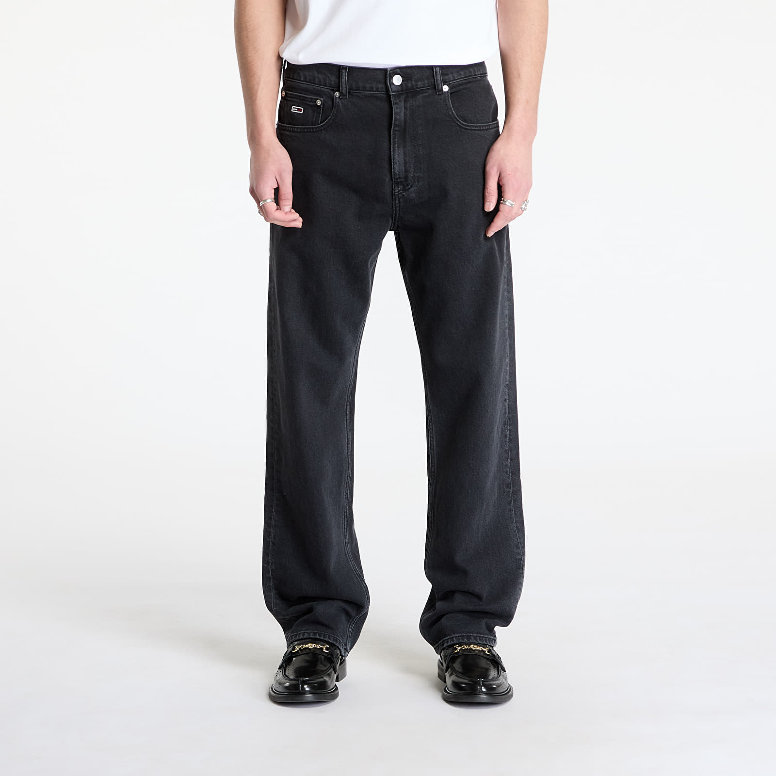 Džíny Tommy Jeans Otis Regular Straight Jeans Denim Black
