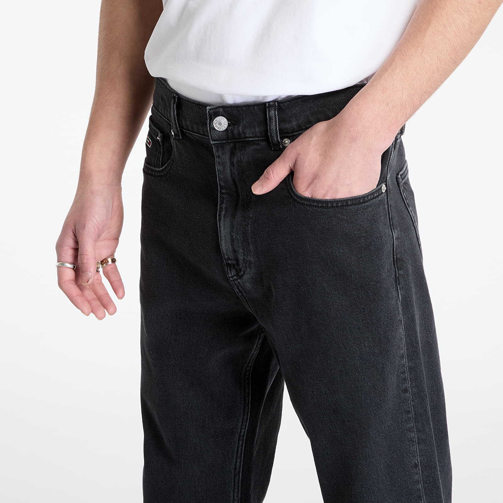Džíny Tommy Jeans Otis Regular Straight Jeans Denim Black