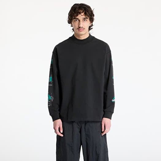 Póló adidas Equipment Long Sleeve Graphic Tee Black/ Black