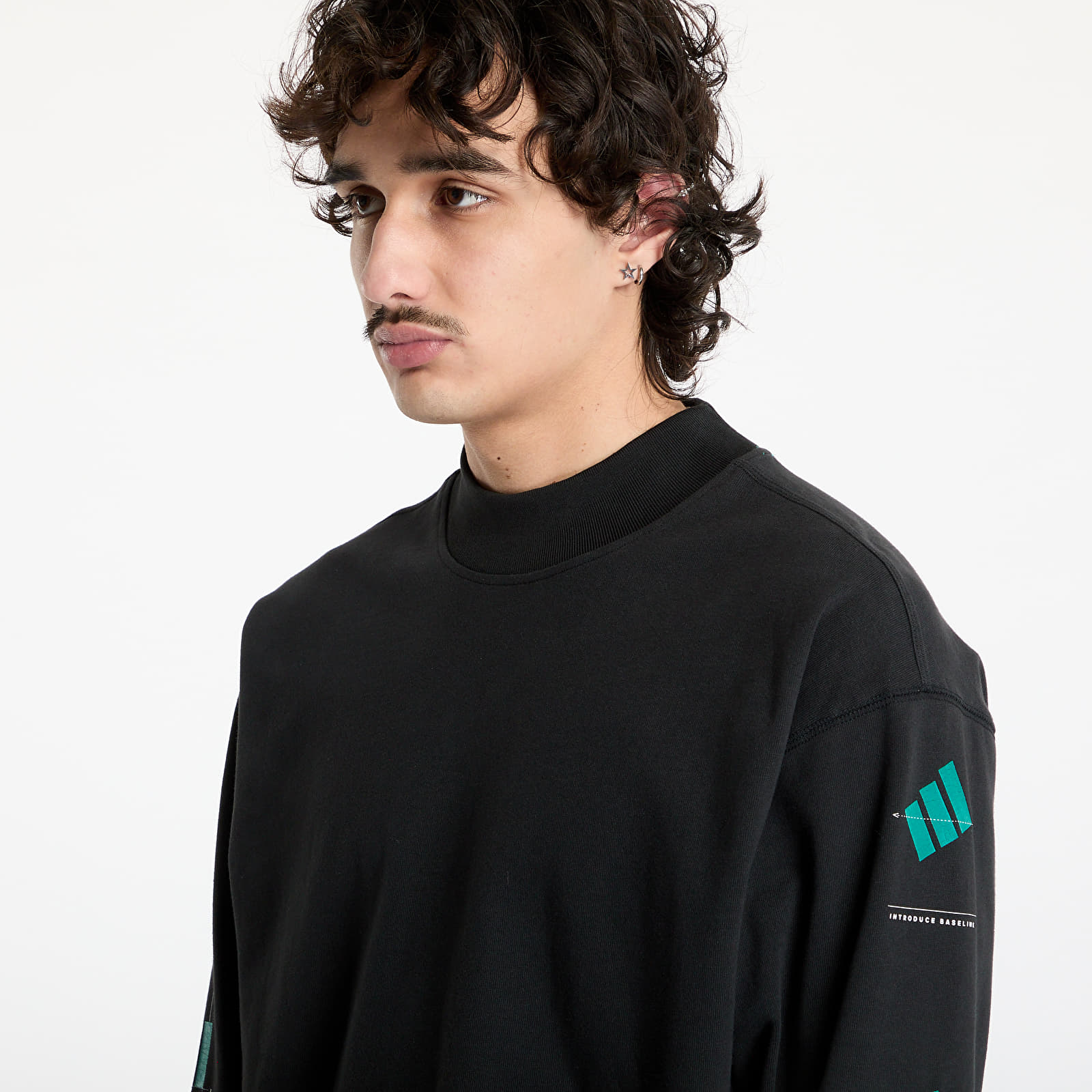 Тениски adidas Equipment Long Sleeve Graphic Tee Black/ Black