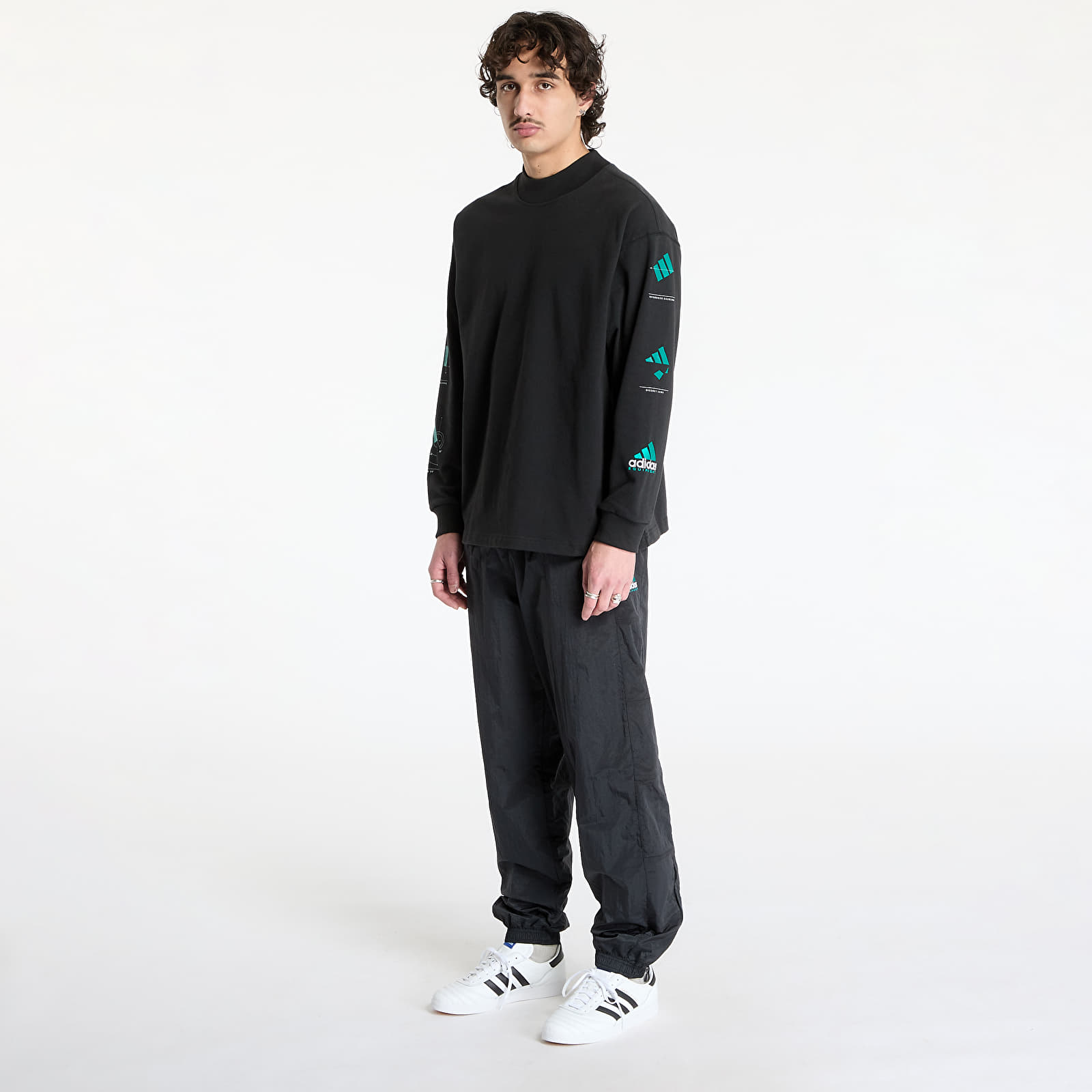 Тениски adidas Equipment Long Sleeve Graphic Tee Black/ Black
