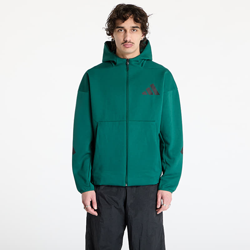 adidas Z.N.E. Full-Zip Hooded Track Jacket Collegiate Green | Footshop