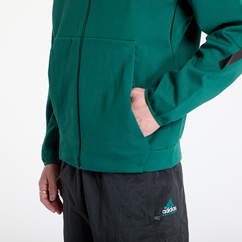 adidas Z.N.E. Full-Zip Hooded Track Jacket Collegiate Green | Footshop