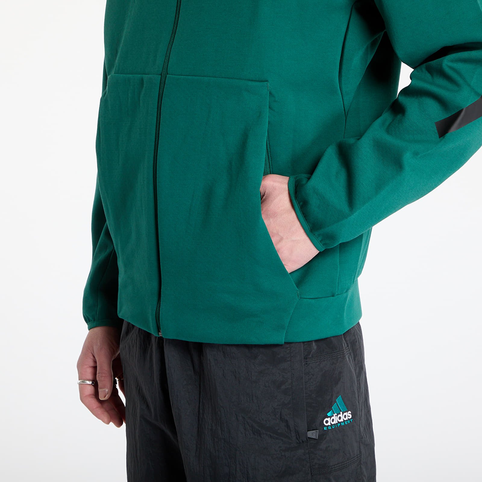 Φούτερ adidas Z.N.E. Full-Zip Hooded Track Jacket Collegiate Green