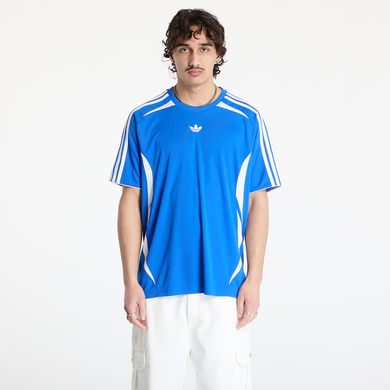 T-shirty męskie adidas Adicolor Teamgeist T-Shirt Blue/ White