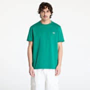 FRED PERRY Ringer T-Shirt Label Green