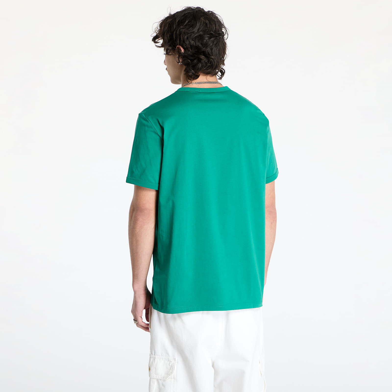 Pánská trička FRED PERRY Ringer T-Shirt Label Green