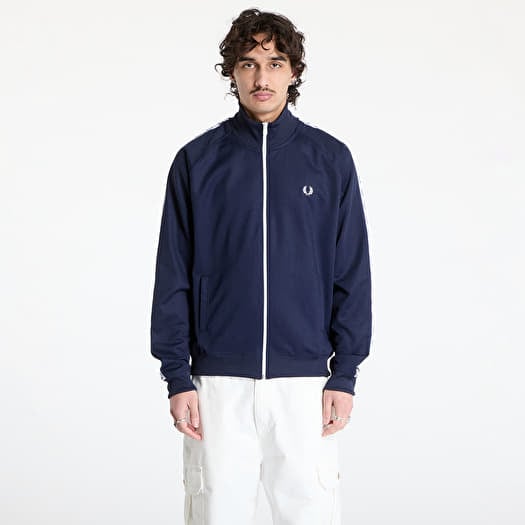 FRED PERRY Taped Track Jacket Carbon Blue