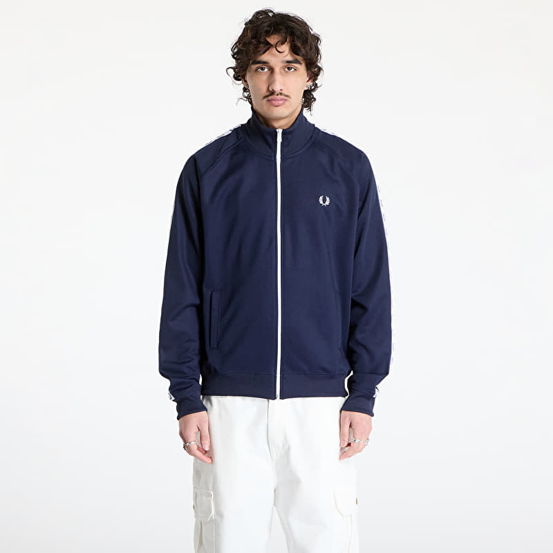 Sweatshirt FRED PERRY Taped Track Jacket Carbon Blue