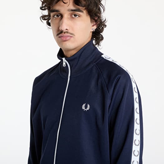 トップス FRED PERRY Taped Track Jacket Taped Track Jacket - Carbon Blue | Men's Track Jackets
