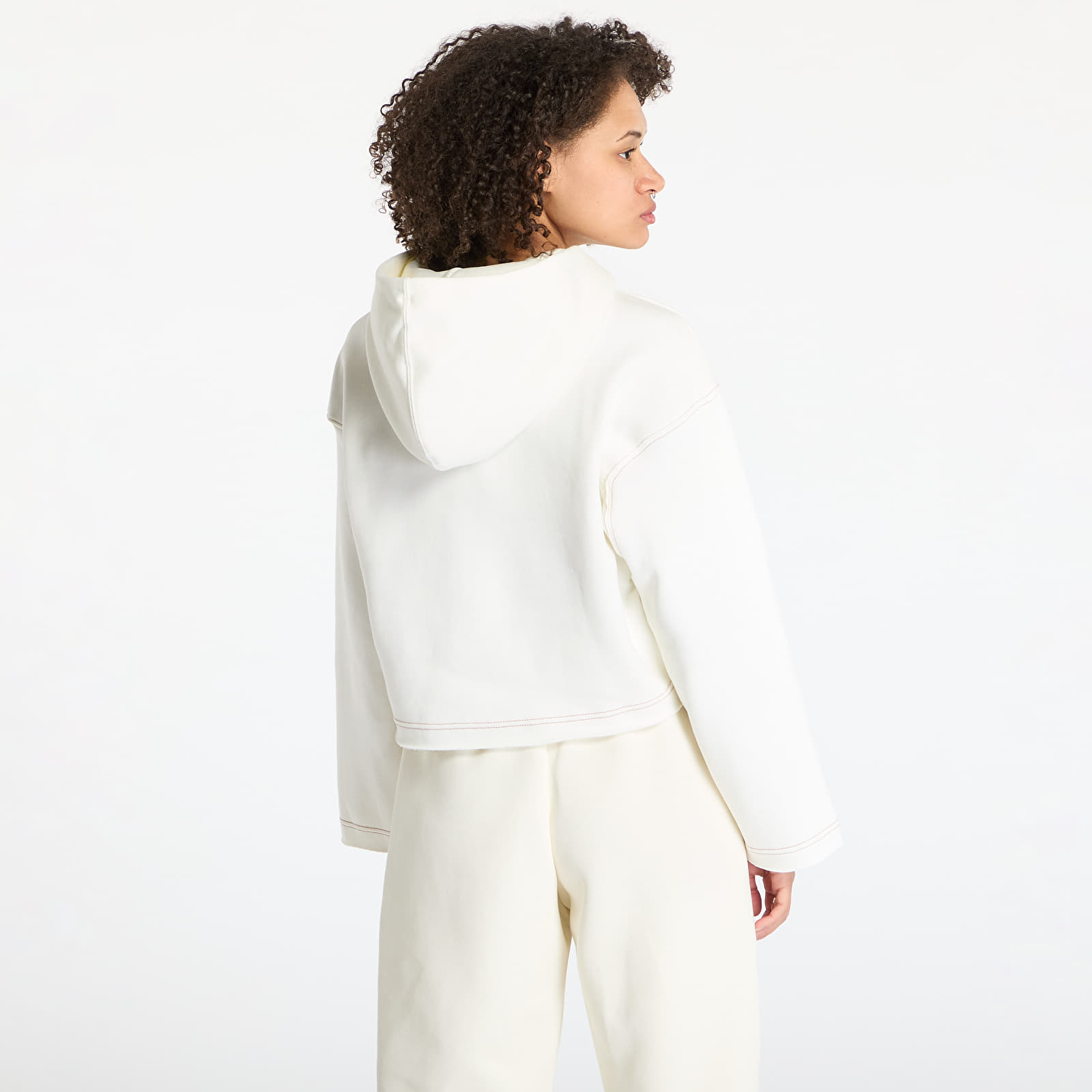 Női kapucnis pulcsik adidas All Szn Loose Graphic Hoodie Off White
