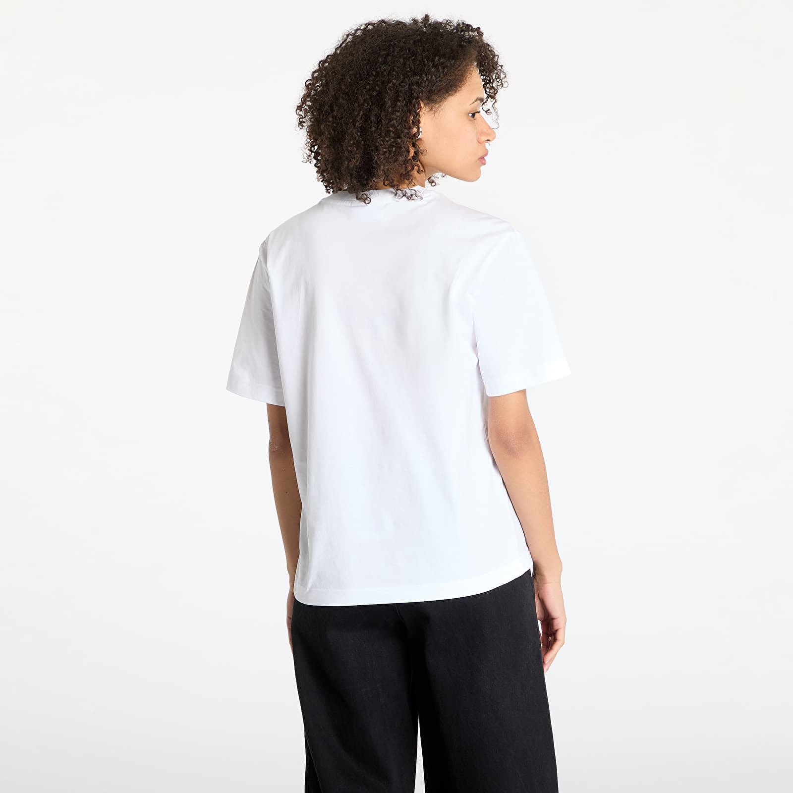 Dámská trička LACOSTE Soft Cotton T-shirt White