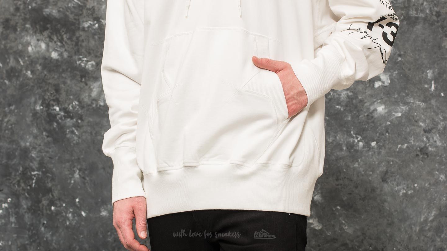 Kapucnis pulóverek és pulcsik Y-3 Street Sweat Hoodie Core White