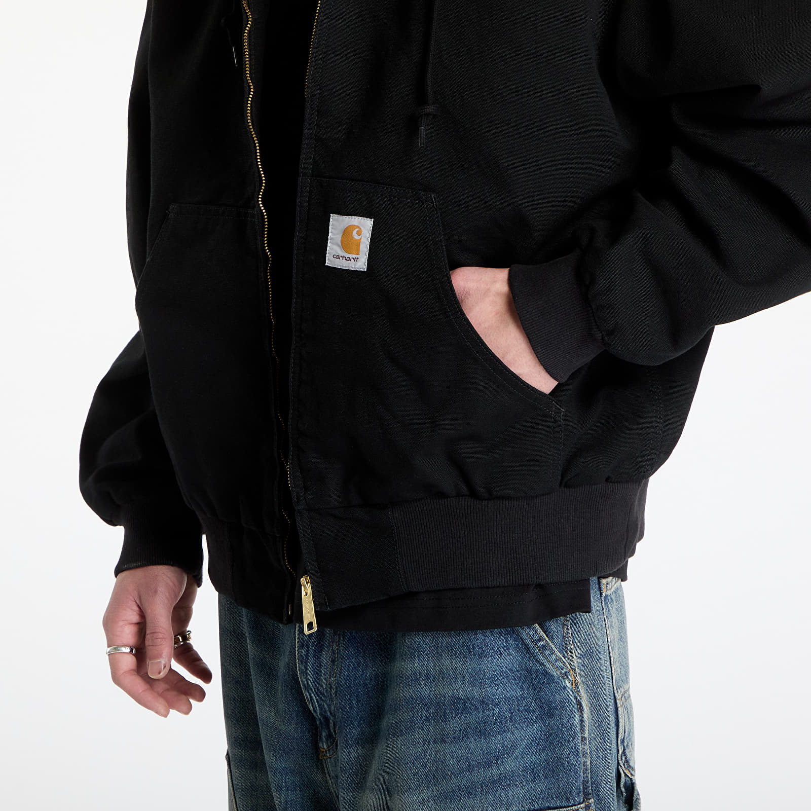 Jacken Carhartt WIP OG Active Jacket UNISEX Black Rinsed