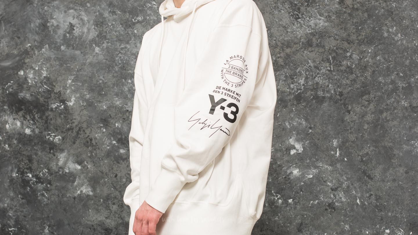 Kapucnis pulóverek és pulcsik Y-3 Street Sweat Hoodie Core White