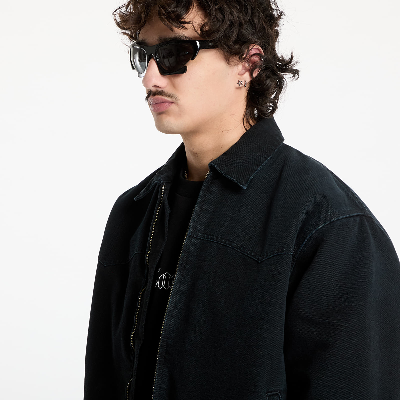Jacken Carhartt WIP OG Santa Fe Jacket UNISEX Black/ Black Stone Canvas