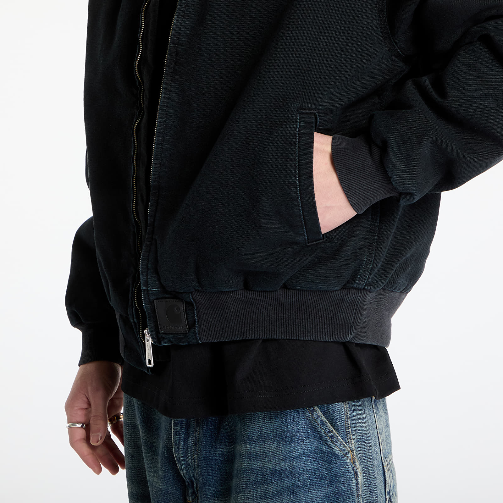 Jacken Carhartt WIP OG Santa Fe Jacket UNISEX Black/ Black Stone Canvas