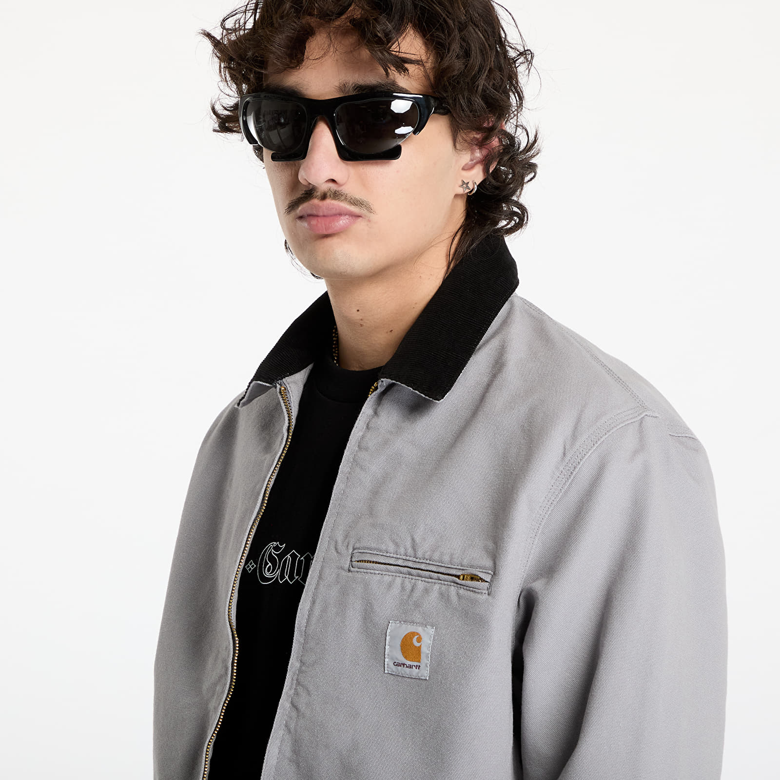 Jackets Carhartt WIP Detroit Jacket UNISEX Yosemite/ Black Rinsed