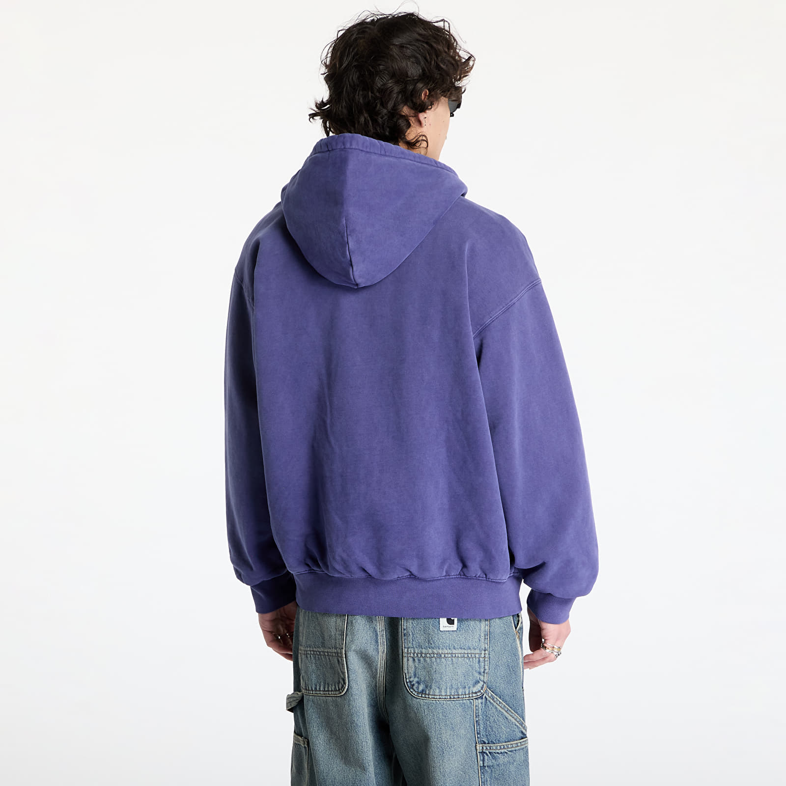 Férfi kabátok Carhartt WIP Hooded Vista Jacket UNISEX Aura Garment Dyed