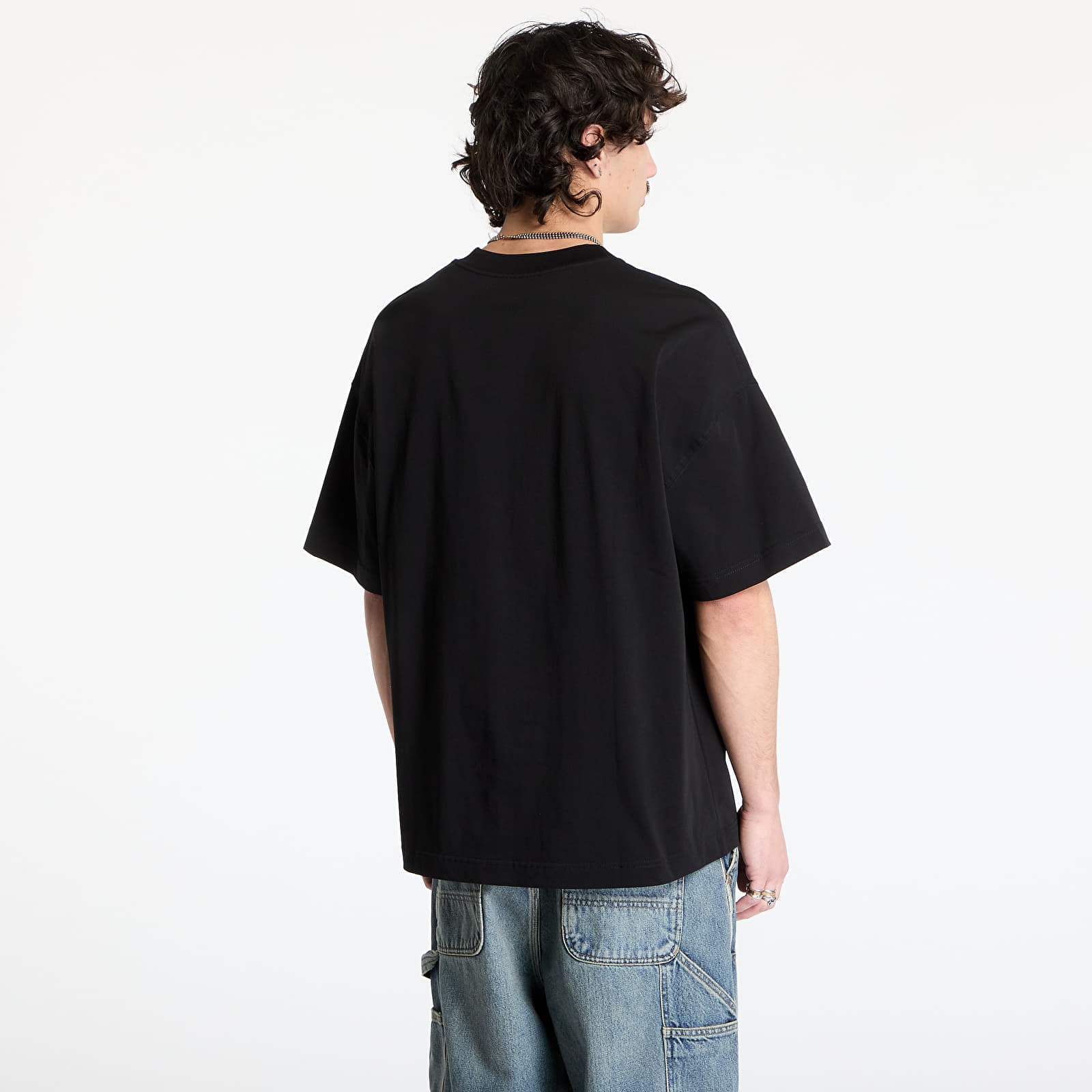 Moške majice  Carhartt WIP S/S Signature Script T-Shirt UNISEX Black/ Wax