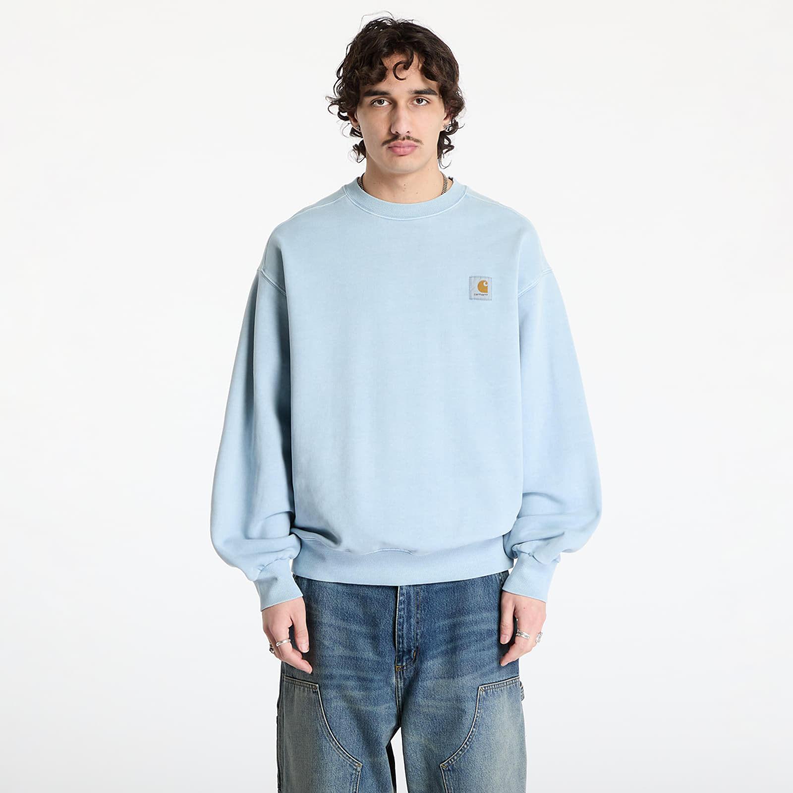 Hoodies and sweatshirts  Carhartt WIP Vista Sweatshirt UNISEX Dusty Ice Garment Dyed