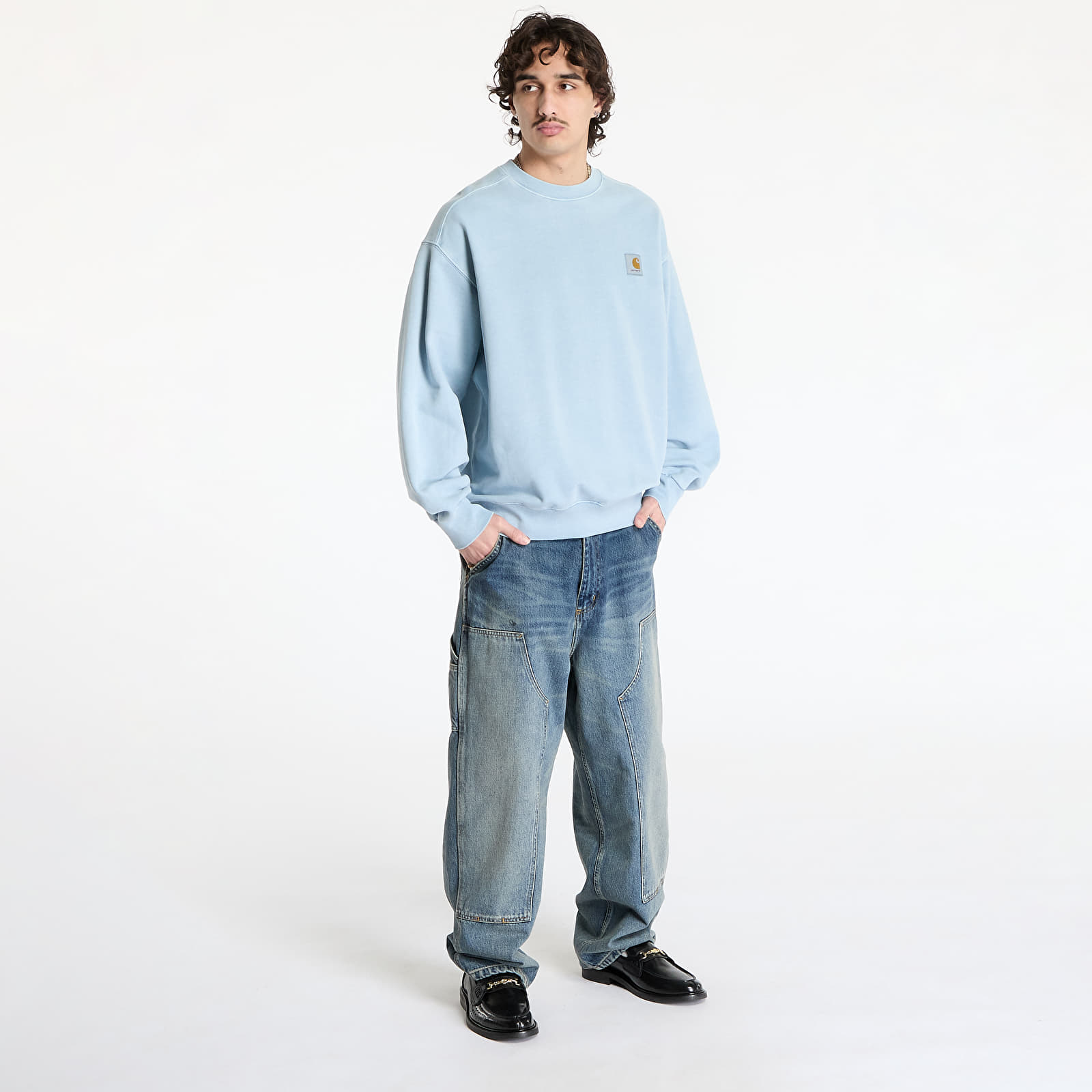 Hoodies and sweatshirts  Carhartt WIP Vista Sweatshirt UNISEX Dusty Ice Garment Dyed