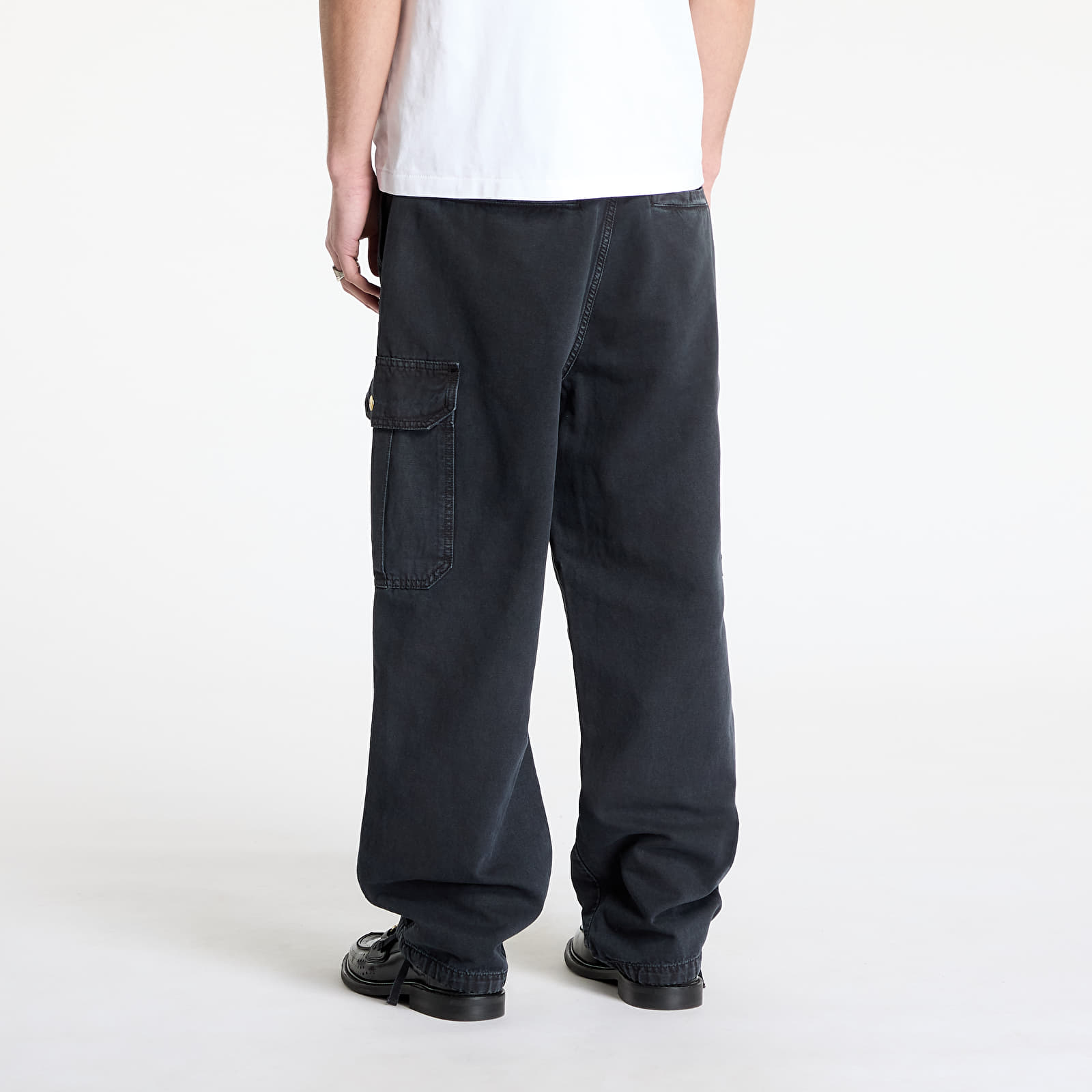 Hosen für Männer Carhartt WIP Stanton Cargo Pant UNISEX Black Stone Dyed