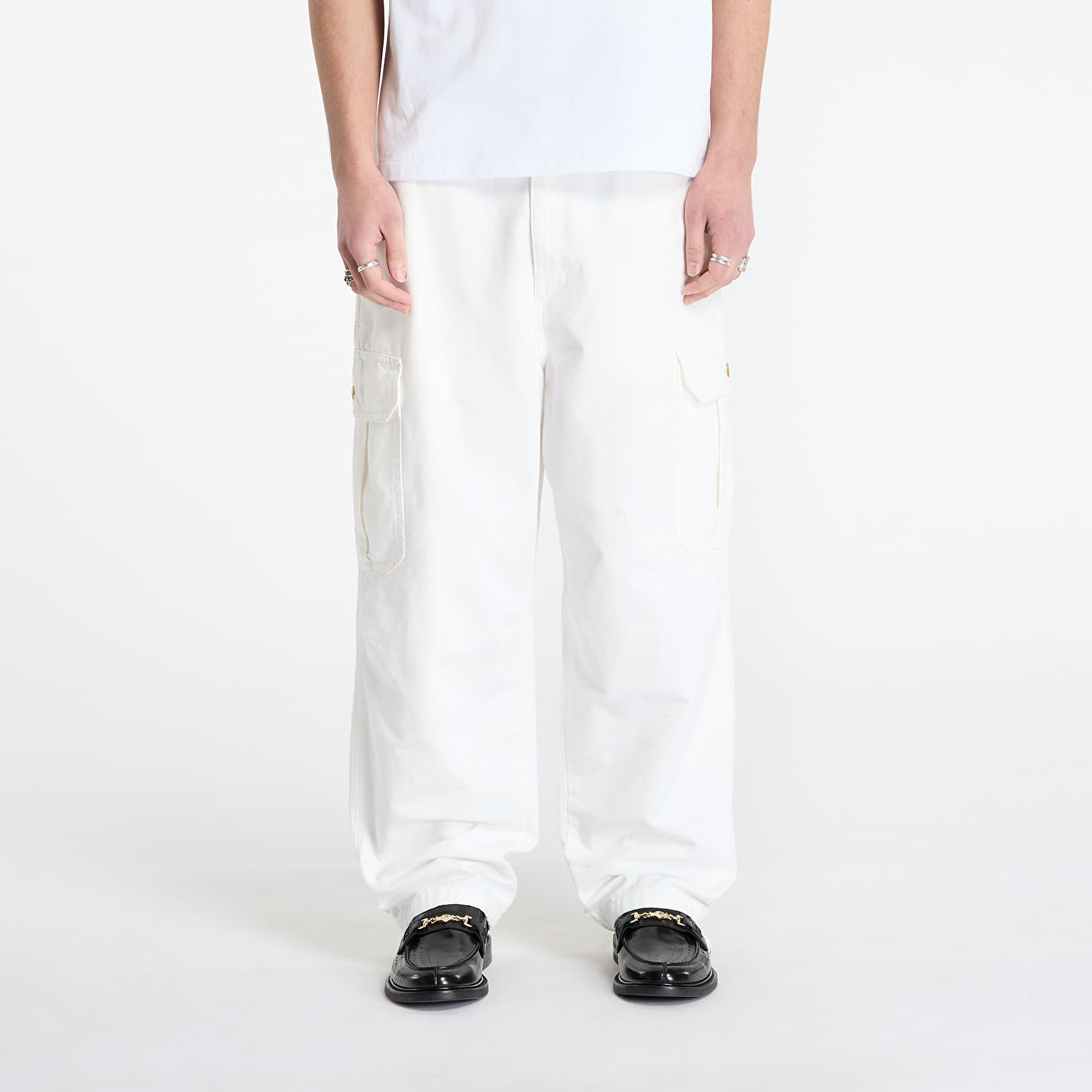 Broeken voor heren Carhartt WIP Stanton Cargo Pant UNISEX Wax Stone Washed