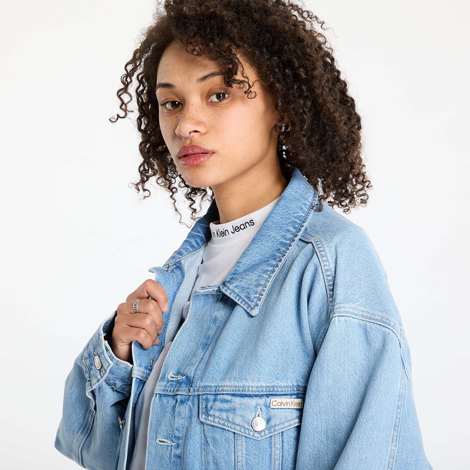 Kurtki Calvin Klein Jeans Boxy Denim Jacket Denim