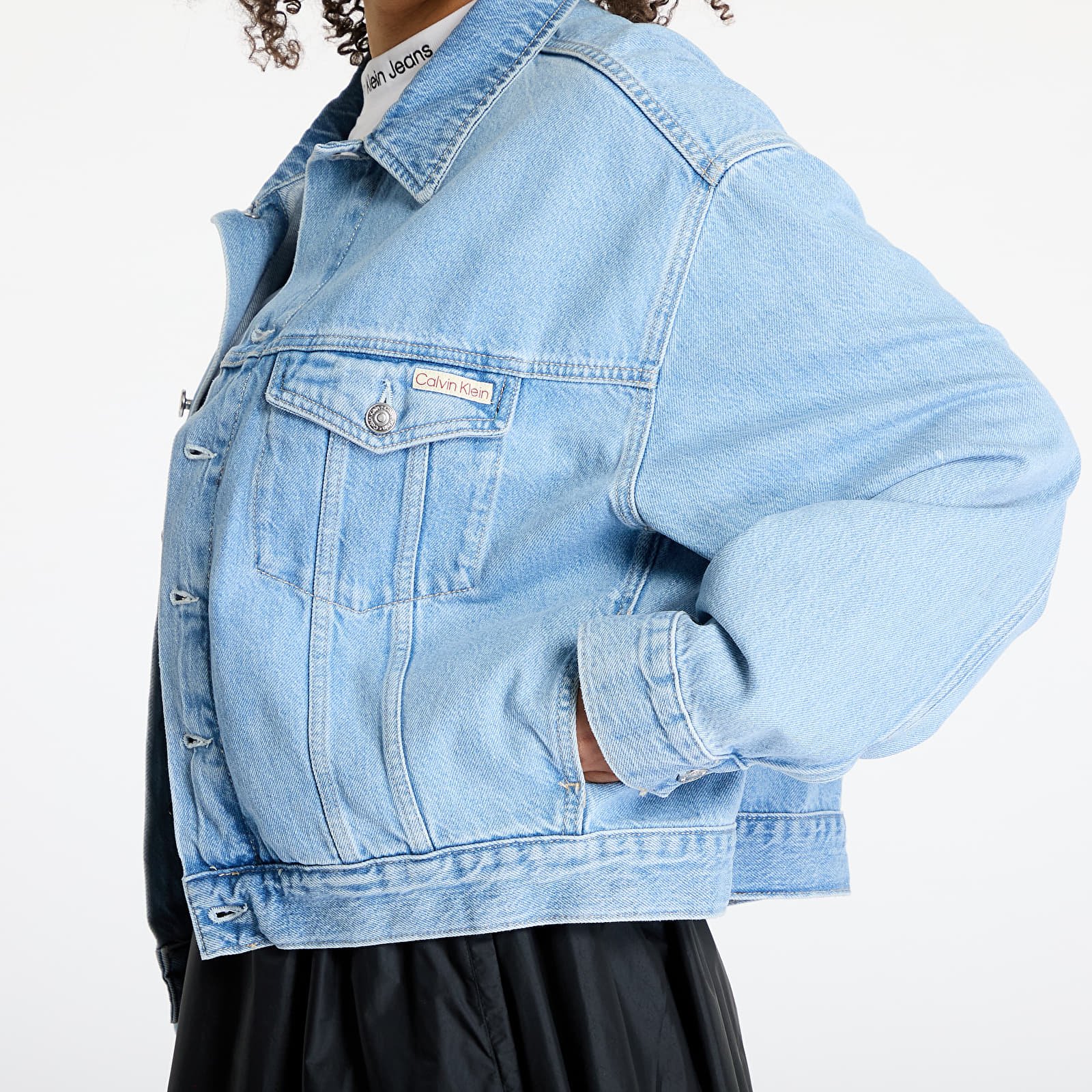 Jacken Calvin Klein Jeans Boxy Denim Jacket Denim