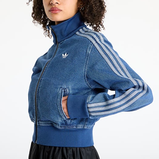 ジャケット (W) Adidas Adicolor Denim Track Top True Indigo Denim Jackets adidas Adicolor Denim Track Top Blue/ Indigo Denim