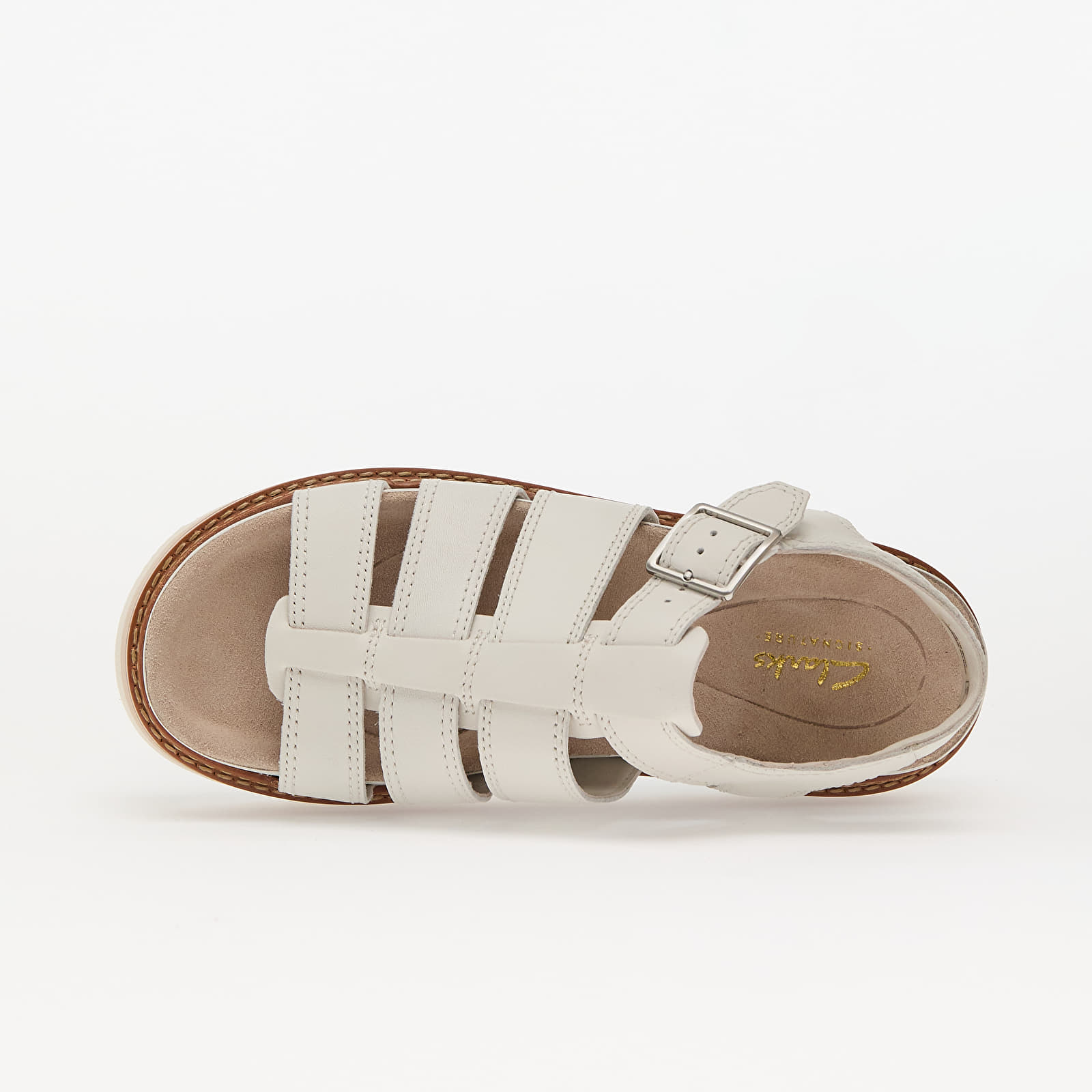 Дамски кецове и обувки Clarks Orianna Twist Off White Lea