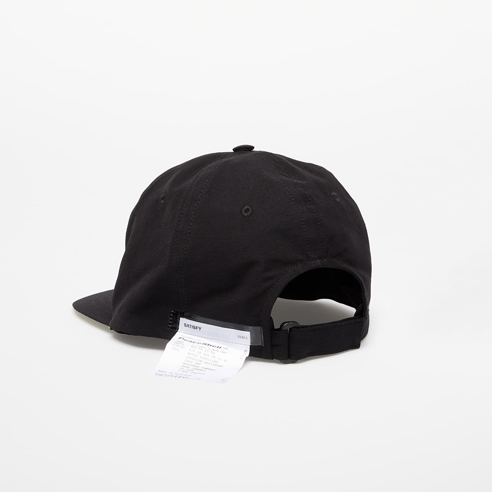 Kepurės Satisfy PeaceShell 5 Panel Pinch Cap Black