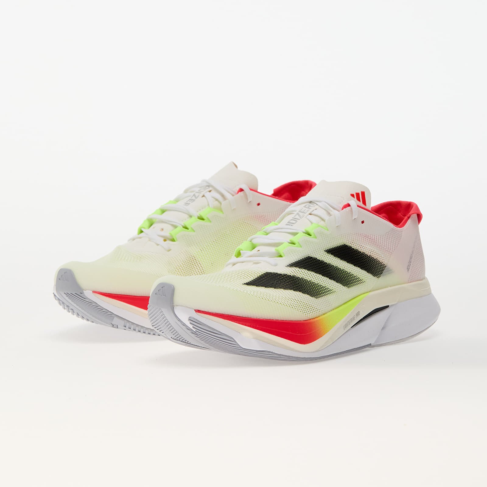 Männer adidas Adizero Boston 12 M Ftwr White/ Core Black/ Lucid Red