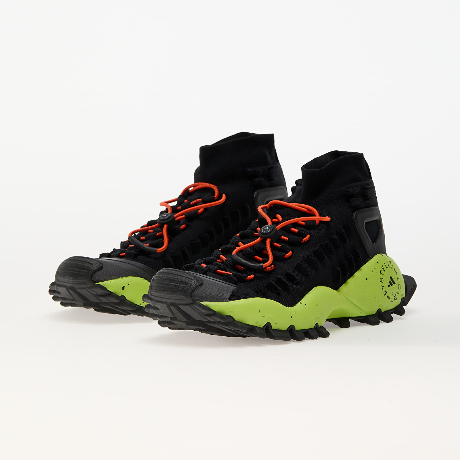Men's shoes adidas x Stella McCartney Seeulater 2 Core Black/ Semi Green/ Active Orange