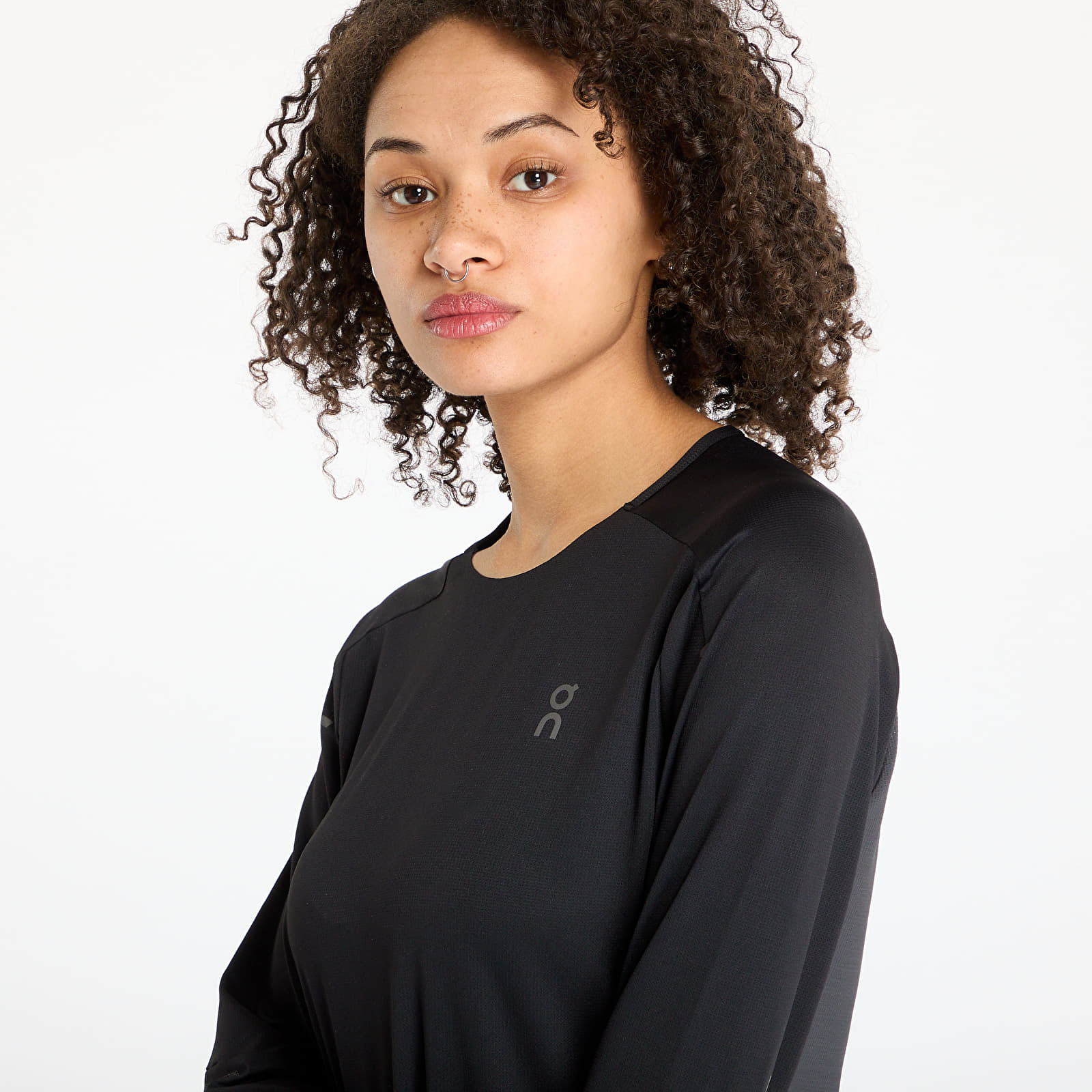 T-shirts On Performance Long Sleeve Tee Black/ Eclipse