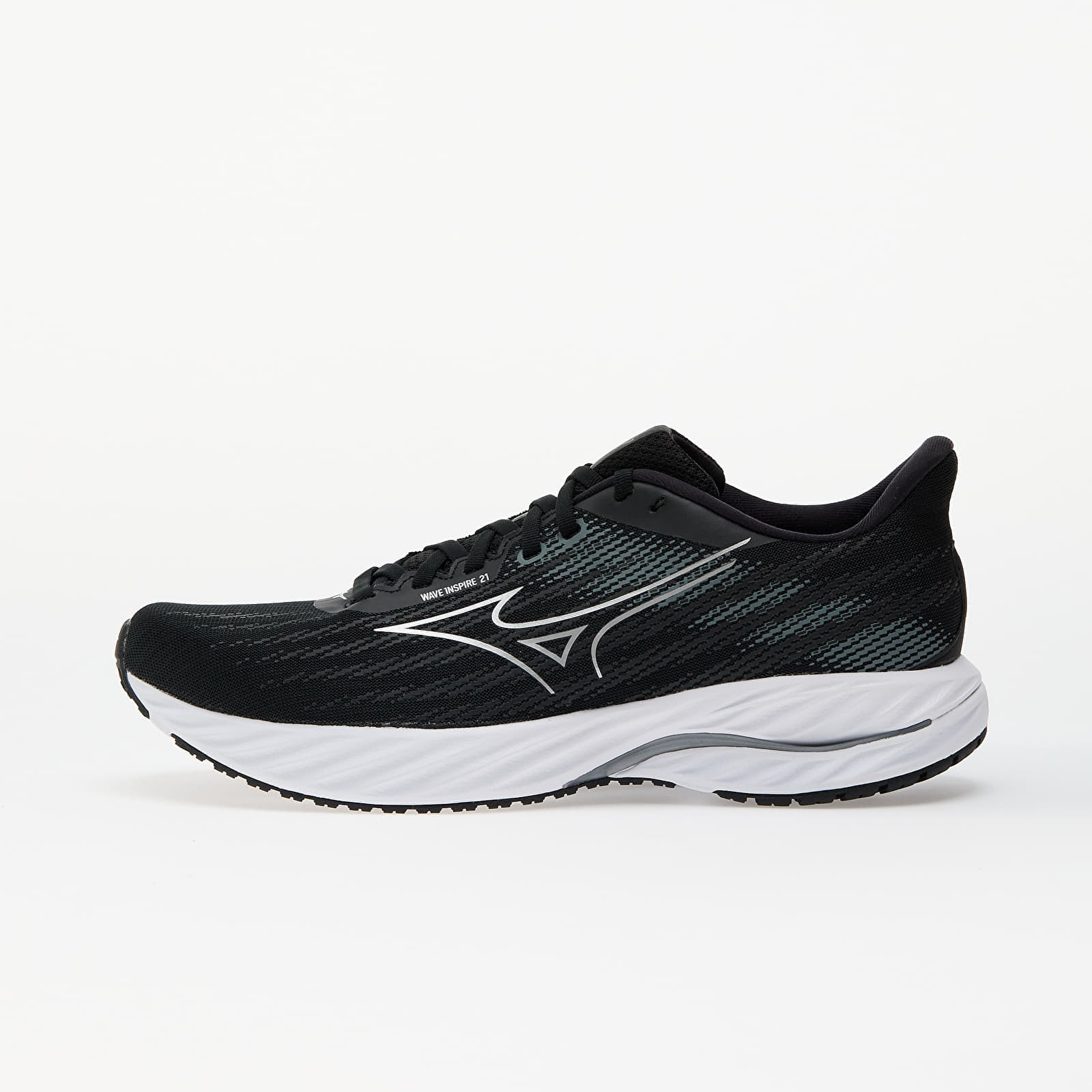 Levně Tenisky Mizuno Wave Inspire 21 Black/ Silver/ Metallic Gray