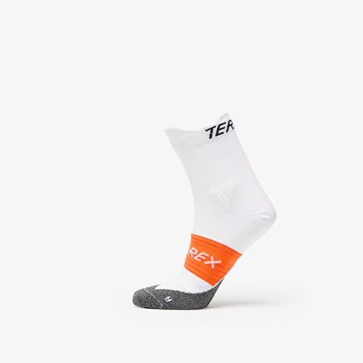 Ponožky adidas Terrex Agravic Heat.Rdy Trail Running  Crew Socks White/ Black/ Impact Orange
