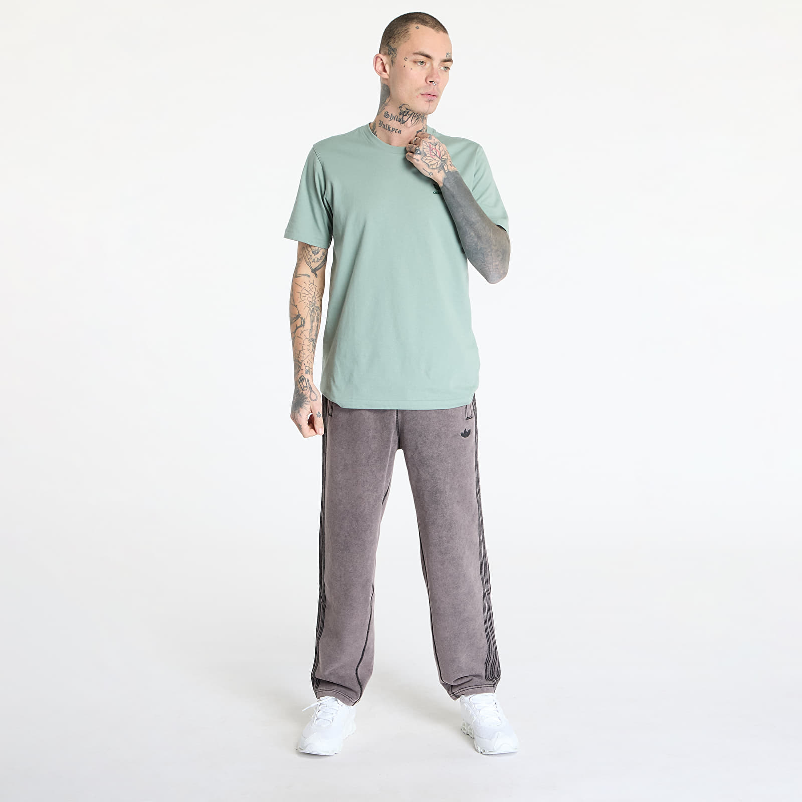 Pantaloni tuta uomo adidas Premium Essentials Retro Washed Open Hem Pants Black