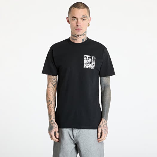 OBEY Icon Split T-Shirt Black