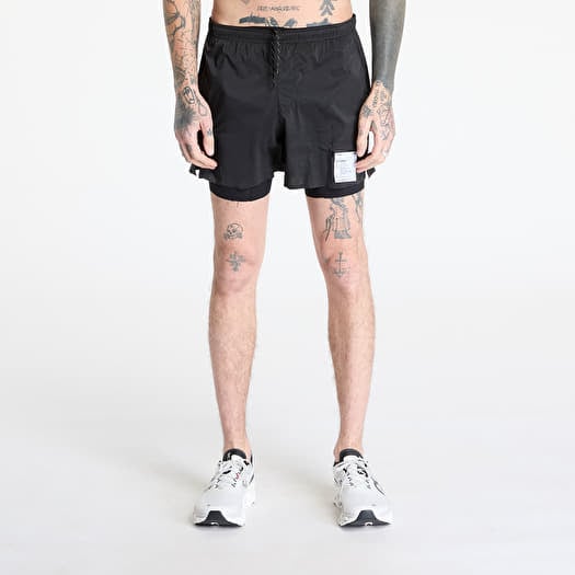 Šortky Satisfy TechSilk 5 Shorts Black