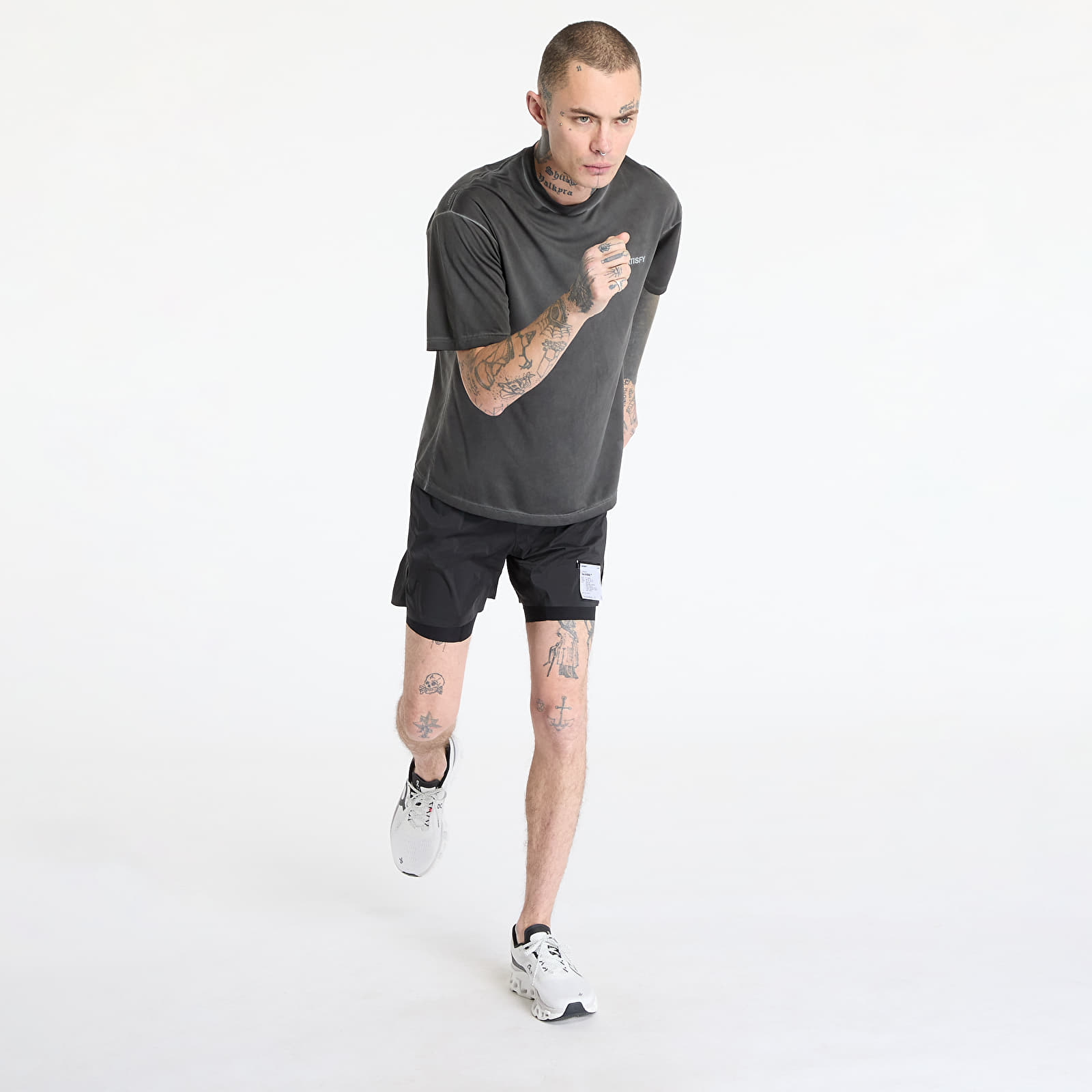 Šortky Satisfy TechSilk 5 Shorts Black