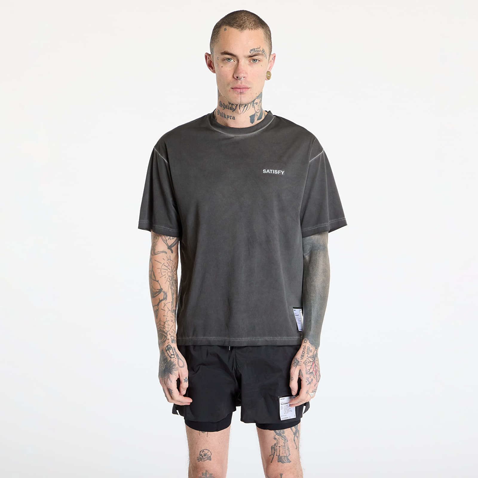 Koszulki Satisfy AuraLite T-Shirt UNISEX Pigment Black