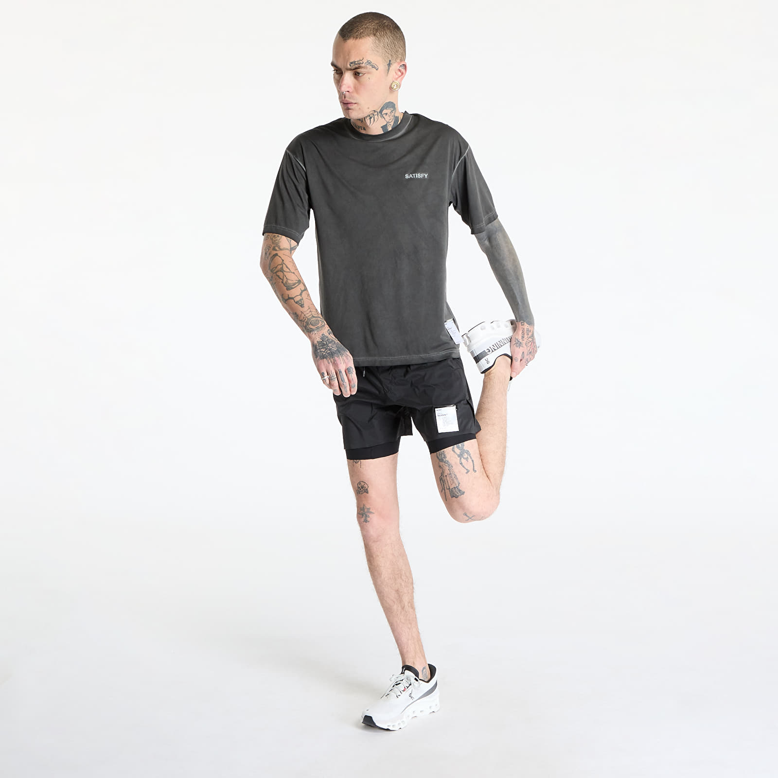 Koszulki Satisfy AuraLite T-Shirt UNISEX Pigment Black