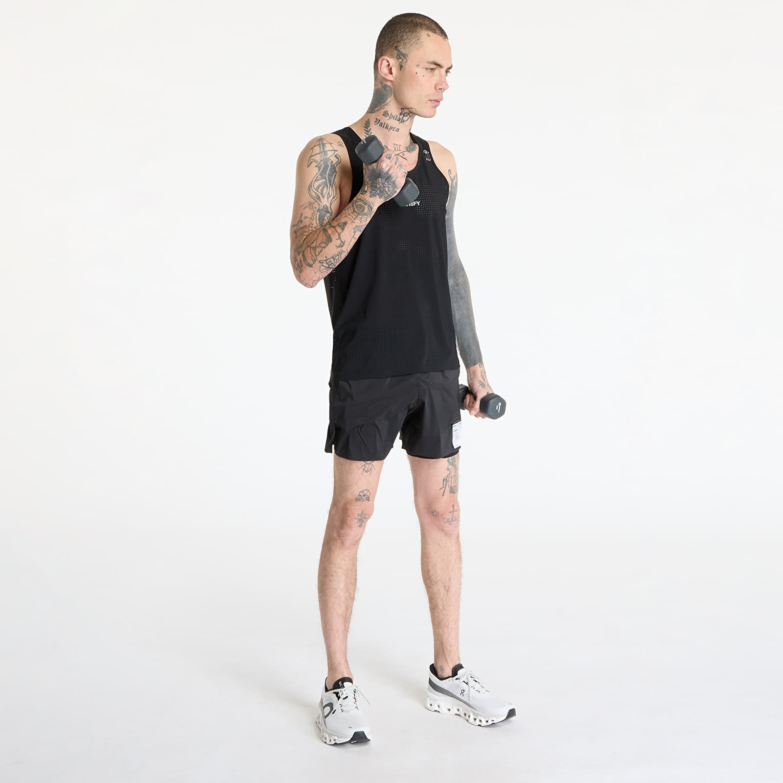 Vests Satisfy Space-O Singlet Black