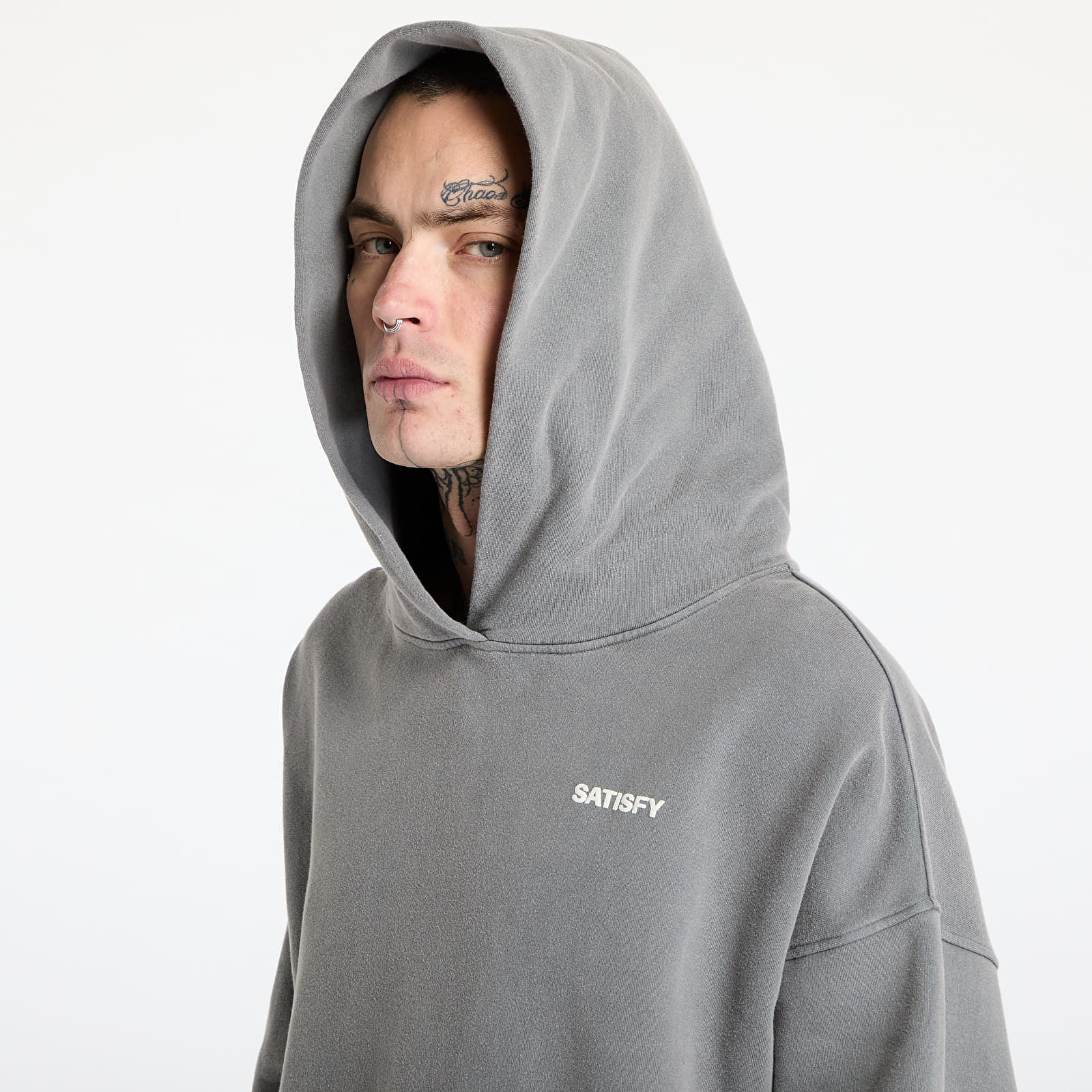 Sweatjacken und Sweatshirts Satisfy SoftCell Hoodie UNISEX Aged Grey